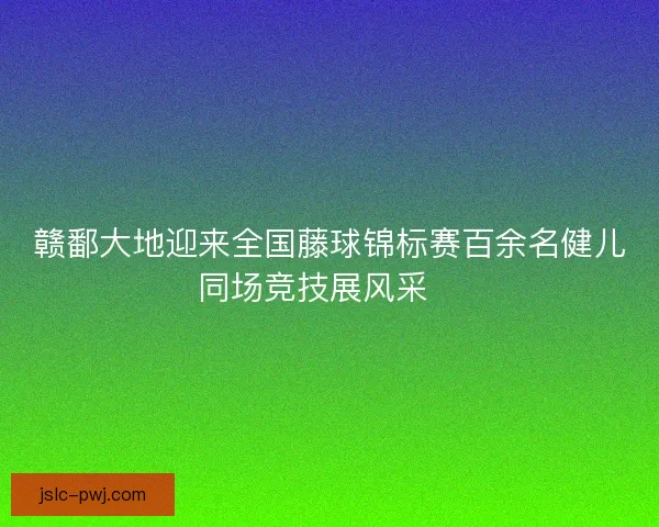 赣鄱大地迎来全国藤球锦标赛百余名健儿同场竞技展风采🏆